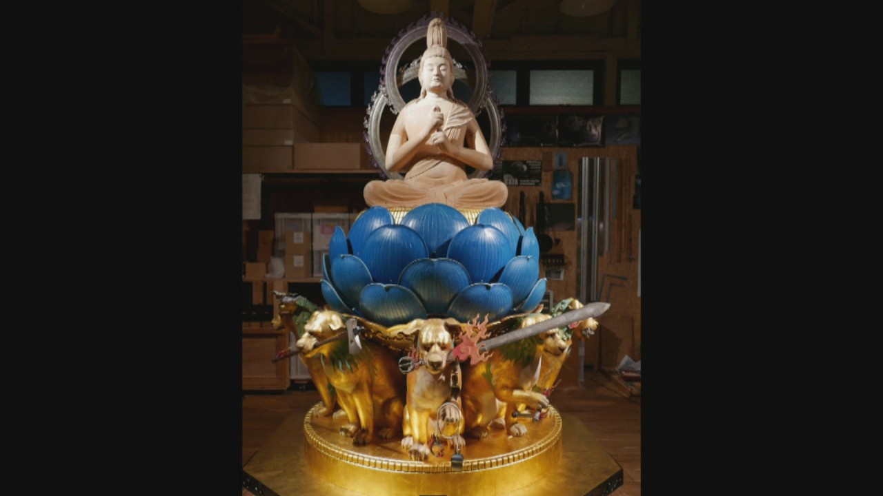 弘法大師四国霊場江戸時代中期３００年以前頃蔵出風流な姿景色木製木彫座像当時物品 daishi3-13-main.jpg