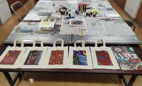 オーストラリアの先住民アボリジニの人々によって描かれた「アボリジナルアート」に挑戦したことも！