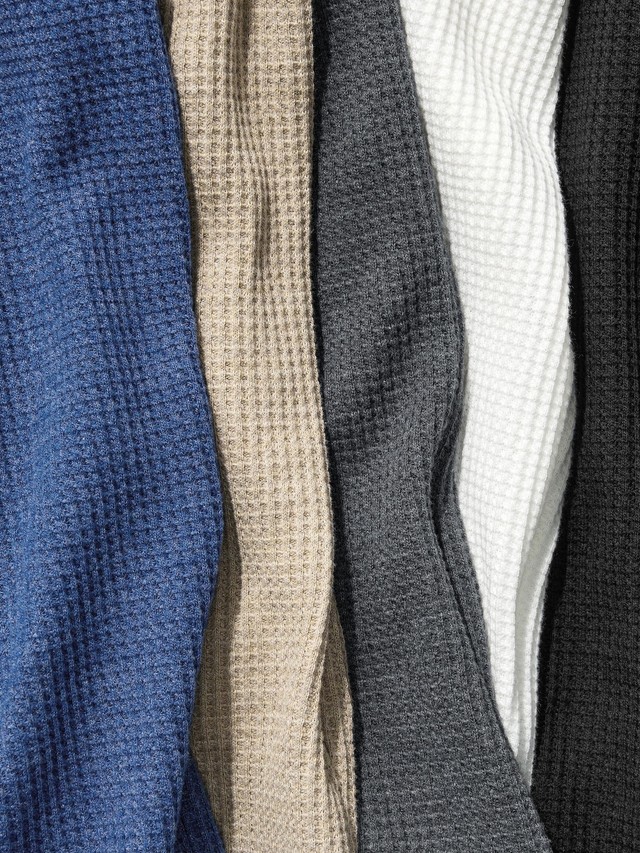 ワッフルヘンリーネックTシャツ（提供写真）