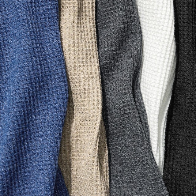 ワッフルヘンリーネックTシャツ（提供写真）