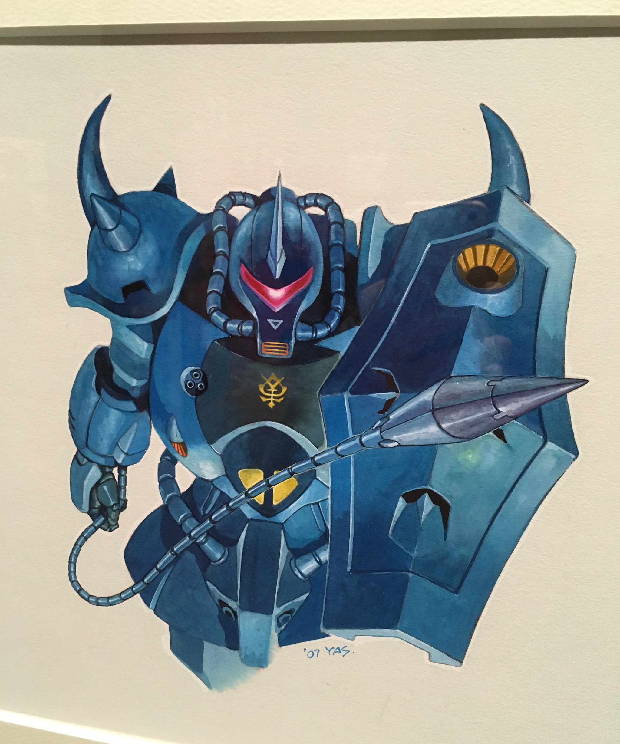 ガンダムthe origin 複製原画　安彦良和　ランバラル　グフ 入手困難 ガンダムthe origin複製原画 ランバラル グフ 安彦良和