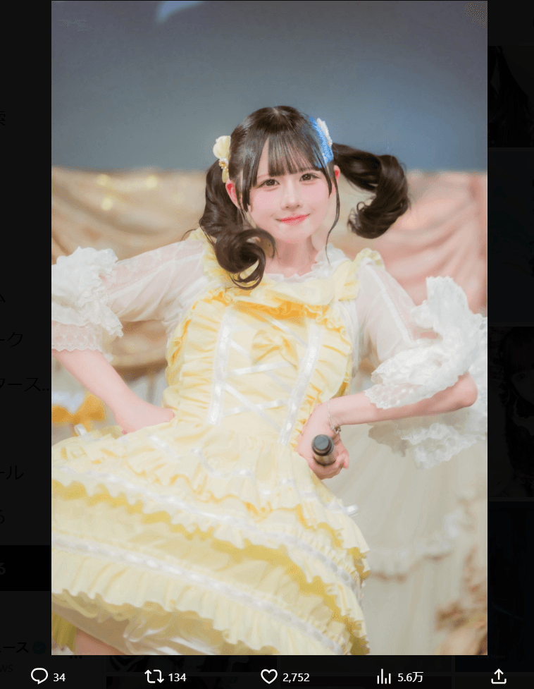 紬希なこのX（@nako_yoruami）より