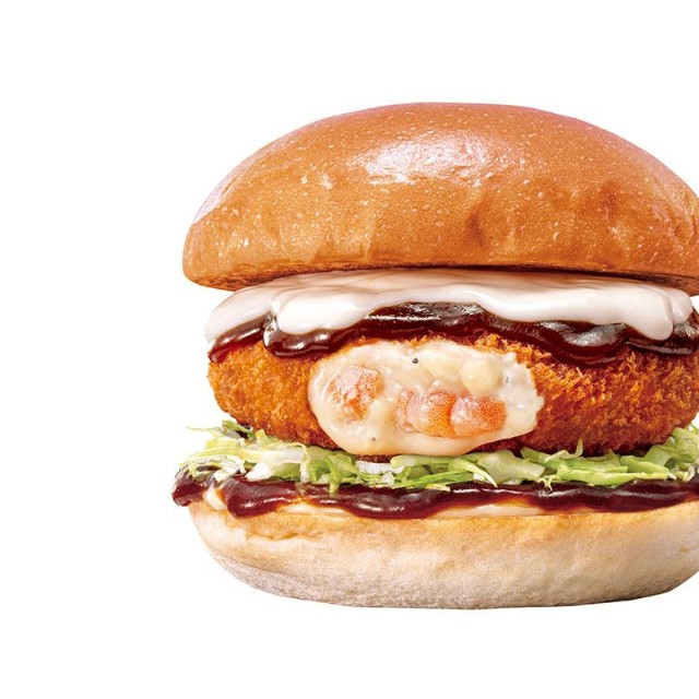 「贅沢ビスクのえびグラタンバーガー」640円