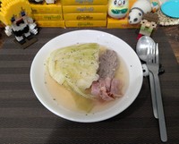 盛り付けられた「丸ごとキャベツ」（提供：ショコさん）