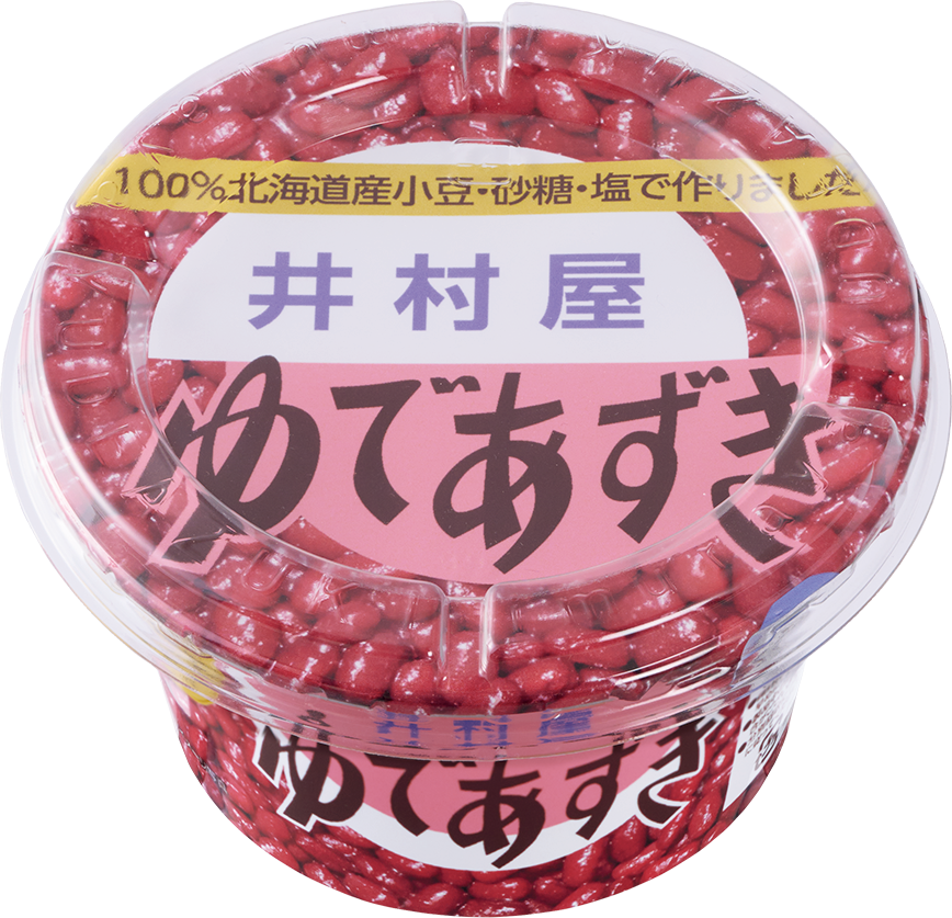 リニューアルする「北海道カップゆであずき」（井村屋提供）