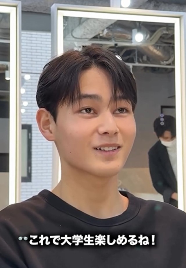 うれしそうな表情の男性客／投稿主さん提供
