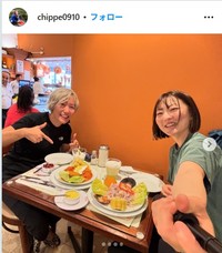 稲田千秋さんのインスタグラム（＠chippe0910）より