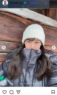フジテレビ・原田葵アナのインスタグラム＠harada_aoi_より