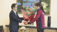 リーグH女子で初優勝　香川銀行シラソル香川に池田知事が祝意「誇りに思う」