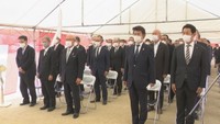 岡山市北区で行われた安全祈願祭