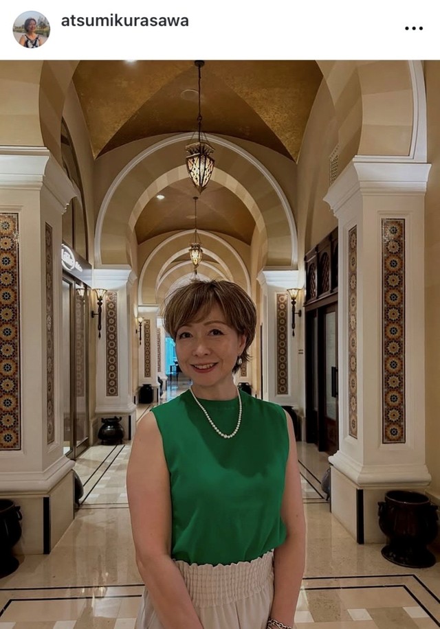 倉沢淳美インスタグラム(@atsumikurasawa)より