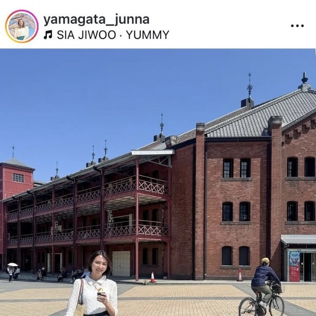 山形純菜アナウンサーのインスタグラム＠yamagata_junnaより