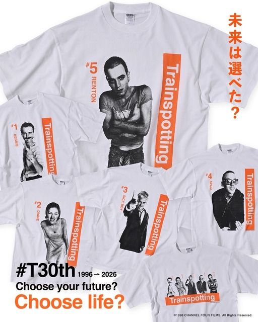 トレインスポッティング Tシャツ　4枚セット　90' ムービーT ヴィンテージ トレインスポッティング Tシャツ 4枚セット 90' ムービーT