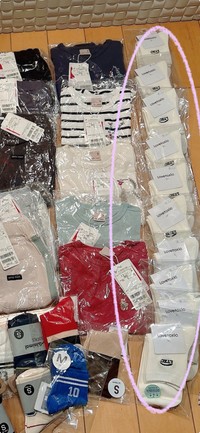 シンプルな子ども用白靴下を10足まとめて購入（黄色猫さんXより）