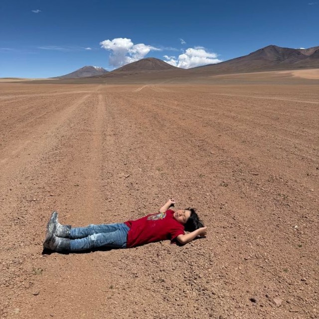 ボリビアとチリの国境付近での一枚（木村さん提供）