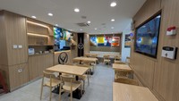 店内はシンプル（田中英和さん提供）