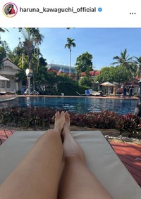 川口春奈のインスタグラム＠haruna_kawaguchi_officialより