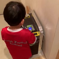 毎朝、ご機嫌で保育園の準備が出来るように（動画からキャプチャー／提供：ダンボールビーダマン工作・発明 さん）