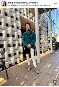 横山めぐみインスタグラム＠megumiyokoyama_officialより