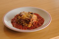 ラム肉を使ったラザニア