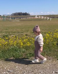 「ん！？」なにかを見つけたつっきーちゃん（提供：＠11.moon.yさん）
