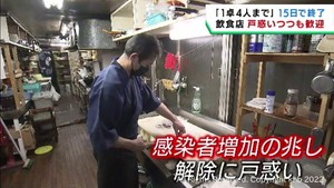 宮城県で会食時の人数制限解除へ　飲食店からは歓迎の声