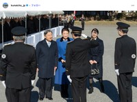天皇、皇后両陛下と長女愛子さま、皇宮警察創立140周年記念年頭視閲式に出席（宮内庁公式インスタグラムから）