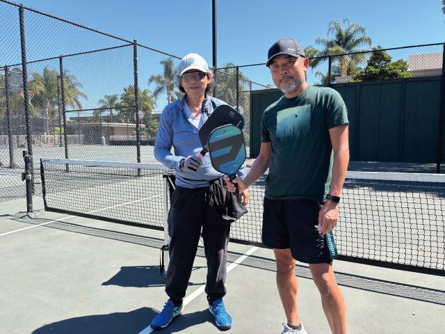 コーチのトーマス。私たち家族にピックルボールの楽しさを教えてくれた素晴らしい先生です