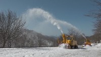 旧蒜山大山スカイラインで除雪作業進む
