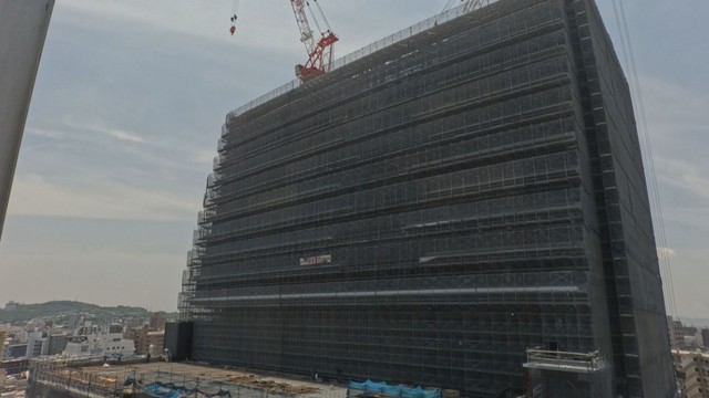 建設中の岡山市新庁舎　岡山・北区