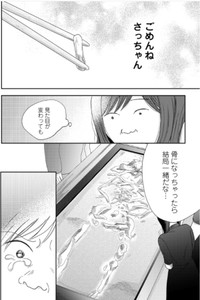 【漫画】『二つのさよなら～一卵性双生児の妹が全身整形しました～』22（餅田ぷりさん提供）