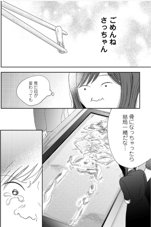 【漫画】『二つのさよなら～一卵性双生児の妹が全身整形しました～』22（餅田ぷりさん提供）