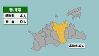 【香川県の新型コロナ感染状況　6月11日】「黄」は1～9人の感染者が確認された市