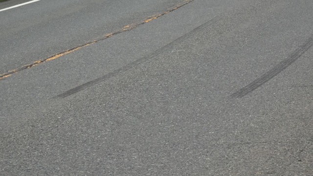 事故があった国道　真庭市美甘
