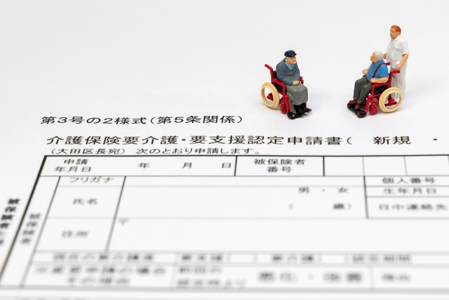 要支援認定申請書（作成者:maru54/stock.adobe.com/）