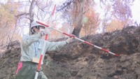 岡山市の山火事　復旧に向け現地調査始まる　土砂流出のリスクなど調べる
