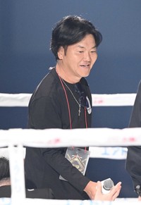 亀田和毅の試合前にリングに登場した島田紳助さん＝５月撮影