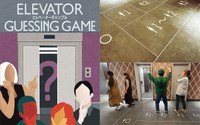 予想する人数の床に立って勝負する、エレベーターギャンブル