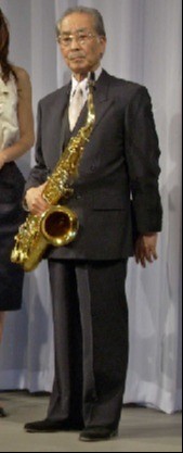 田村正和さん主演映画「ラストラブ」のプレミアム試写会で舞台あいさつしたサックス奏者・稲垣次郎さん（２００７年撮影）