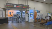 JR多度津駅（午前10時半ごろ）