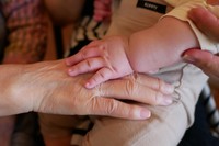 妊娠発覚時から祖母に会わせたいと考えていたそう／ヨーコさん提供