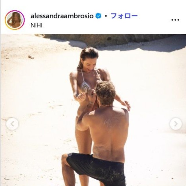アレッサンドラ・アンブロジオのインスタグラム@alessandraambrosioより
