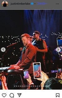 ジャスティン・ティンバーレイクのインスタグラム＠justintimberlakeより