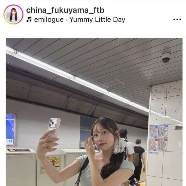 福山千奈アナウンサーのインスタグラム＠china_fukuyama_ftbより