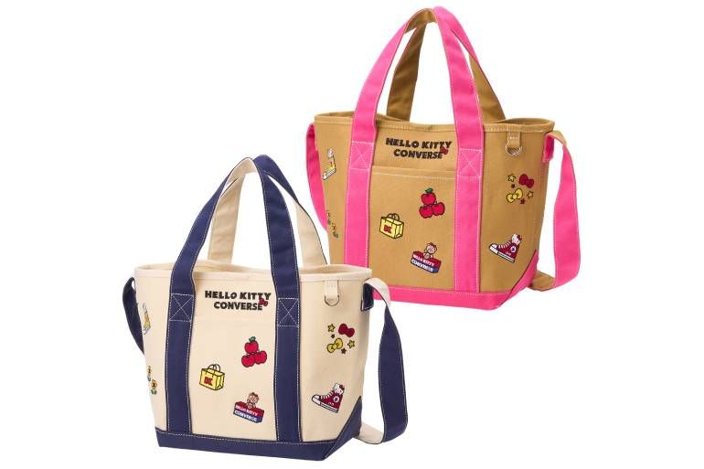 【即完売】PLAZA限定HELLO KITTY × CONVERSEトートバッグ PLAZA限定】コンバース×ハローキティが夢のコラボ レトロでエモいT