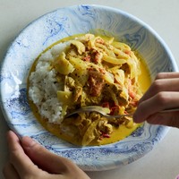 長谷川あかりさんの「ツナクリームチーズカレー」（主婦と生活社提供）