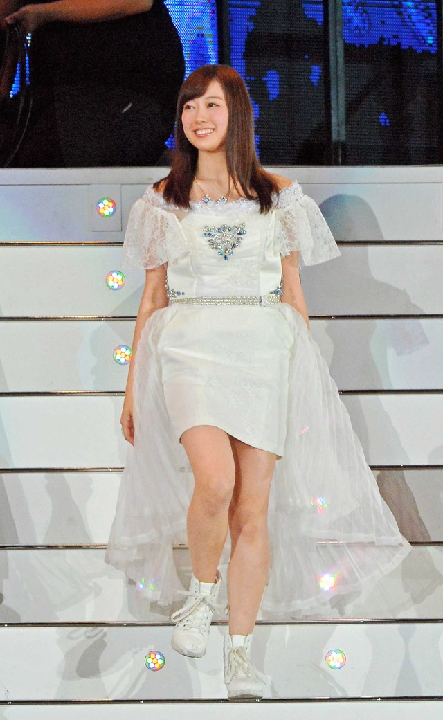 ＡＫＢ選抜総選挙で12位となった渡辺美優紀＝2015年