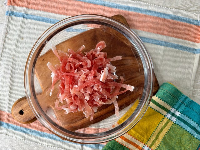 ポイントは生ハムを「とにかく細かく切る」こと！
／ハマごはん【お手軽レシピ】　公式Xより