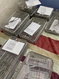 個別にリスト化され、管理されている赤十字国際委員会の医療物資（赤十字国際委員会提供）