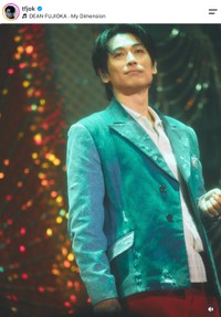 俳優のディーン・フジオカさん（本人の公式インスタグラムから）